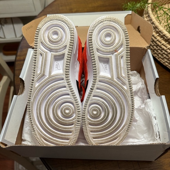 Nike Air Force 1 Custom Orange/ Black/White Sz Women’s 6 - Picture 6 of 8